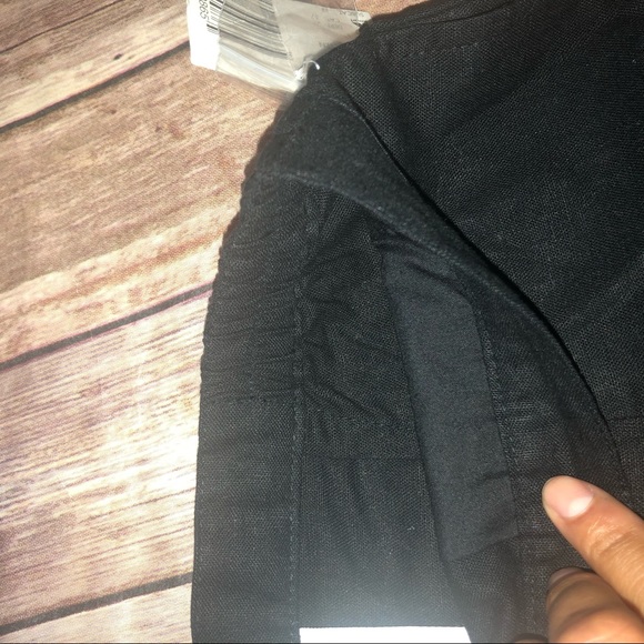 🦋Jaclyn Smith Linen Black Crop Pants - Picture 6 of 9